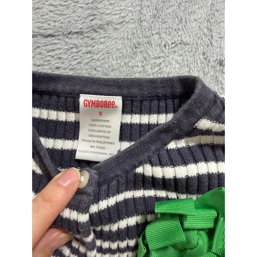 Gymboree Old Navy Girls Bundle Size 5 Cardigan Top T-Shirt 4pc Lot‎ Striped Flag
